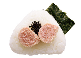 白米おむすび　たらこ